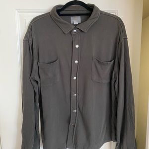 Thomas Dean button down shirt jacket